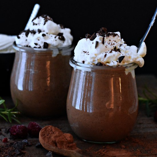 Chocolate Mousse with Whipped Cream