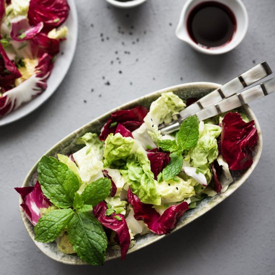 RADICCHIO SALAD WITH RICH DRESSING