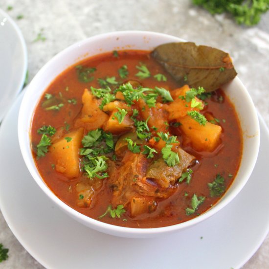 Mediterranean Meat & Potatoes Stew