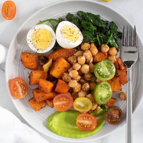 CHICKPEA VEGGIE BREAKFAST SALAD