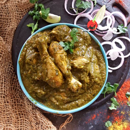 Palak Chicken | Spinach Chicken