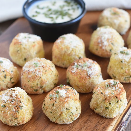 Vegan Air Fryer Mashed Potato Balls