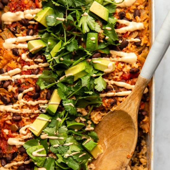 Southwestern Black Bean Casserole