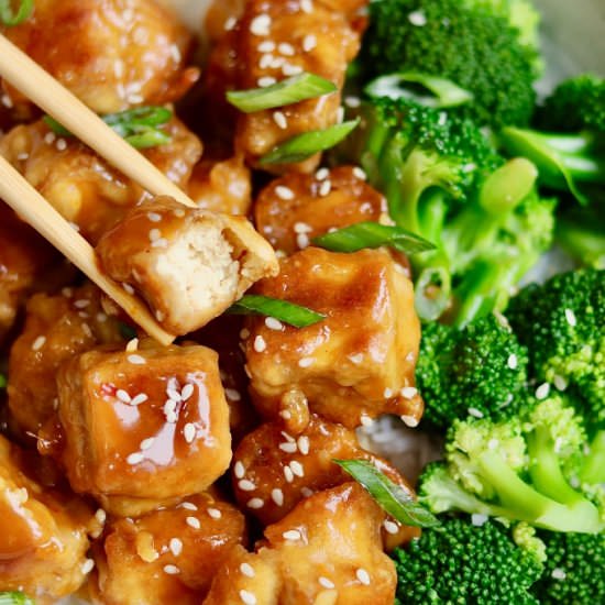 Vegan Orange Chicken (Tofu)