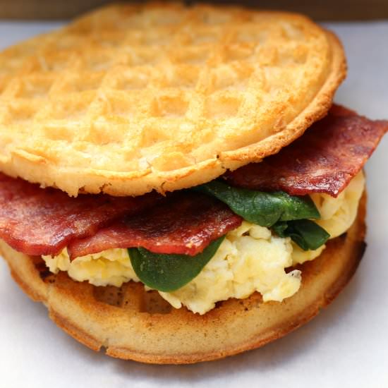 Breakfast Waffle Sandwich