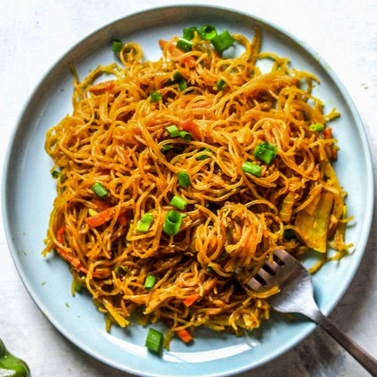 Gluten Free+Vegan Singapore Noodles