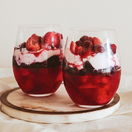 HEALTHY BERRY TRIFLE