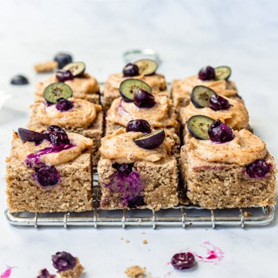 Blueberry Almond Cookie Bars