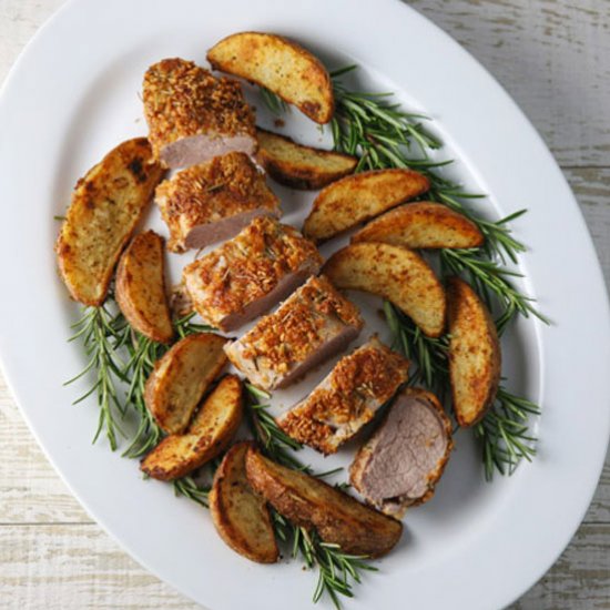 Rosemary Parmesan Pork Tenderloin