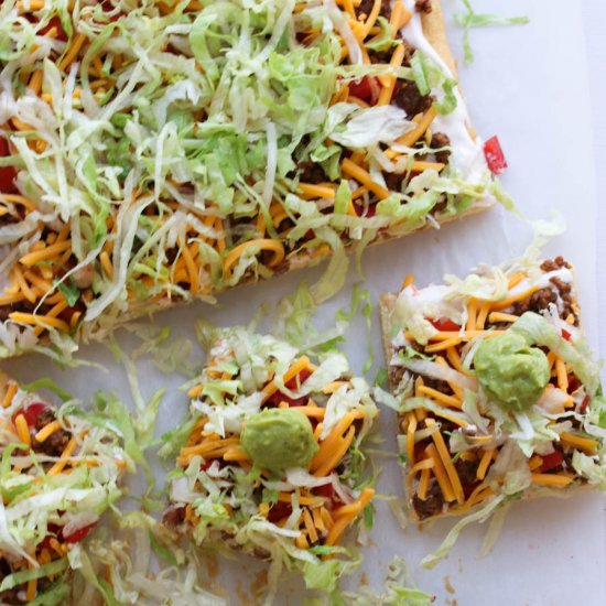 Crescent Roll Taco Pizza