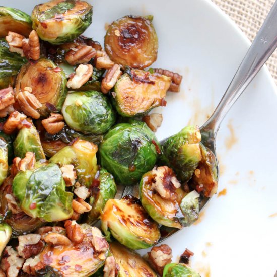 Sweet and Sour Brussels Sprouts