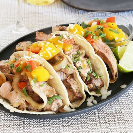 Jalapeno Cilantro Lime Pork Tacos