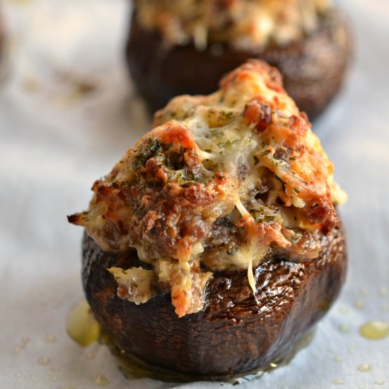 Sausage Stuffed Mushrooms