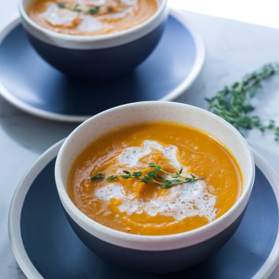 Vegan Carrot Ginger Soup