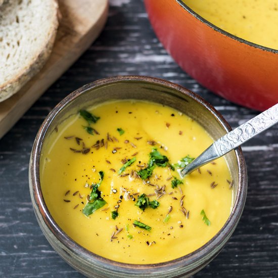 Root vegetable soup