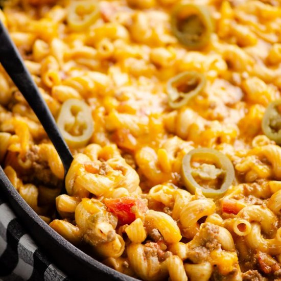 PRESSURE COOKER TACO MAC AND CHEESE