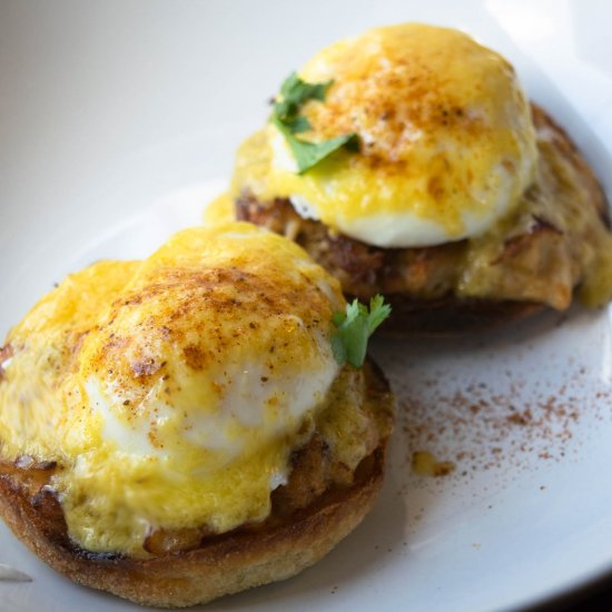 Crab Imperial Eggs Benedict