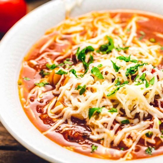 Instant Pot Lasagna Soup