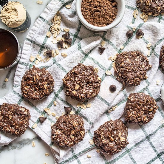 NoBake Chocolate Oat Quinoa Cookies