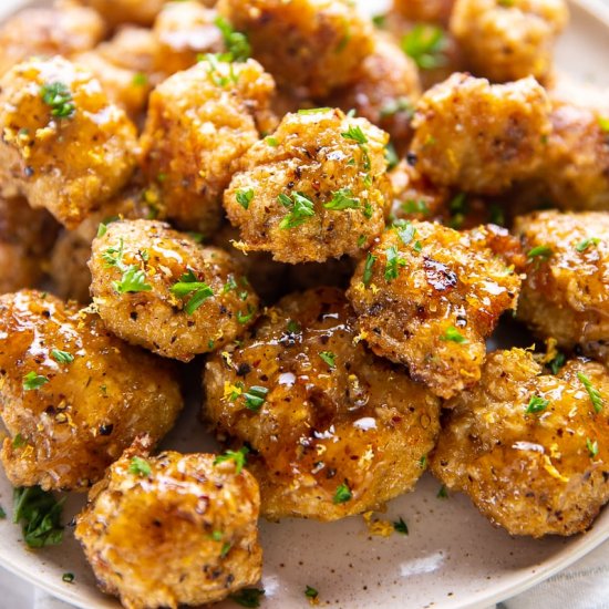 Lemon Pepper Cauliflower Wings