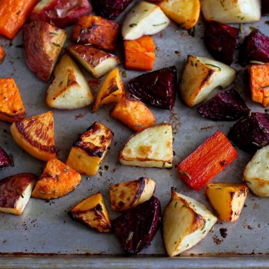 Roast root vegetables