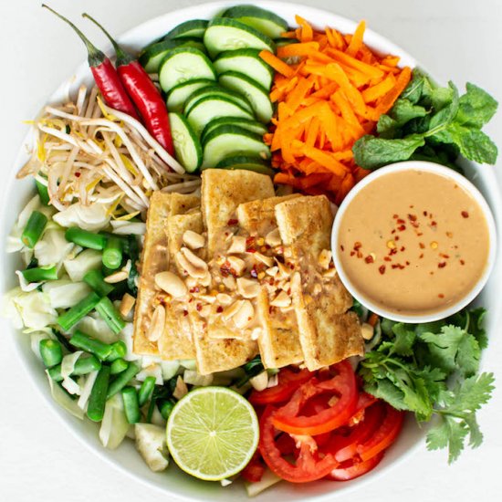 Vegan Gado Gado with Peanut Sauce