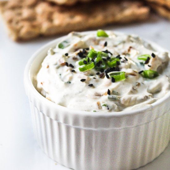 French onion yogurt dip