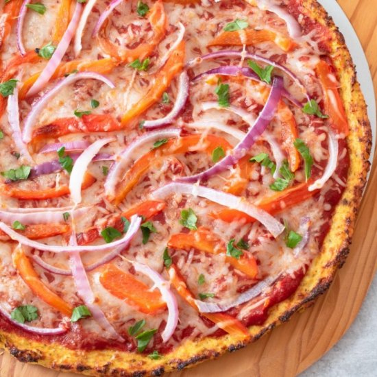 Roasted Pepper and Red Onion Pizza