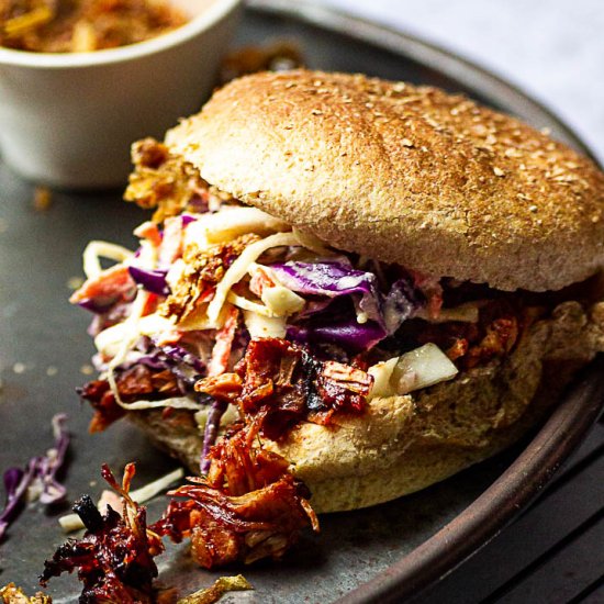 Vegan Pulled Pork Sandwich