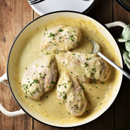 Chicken in White Sauce (Low Fat)