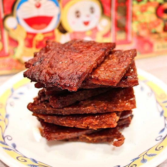 Homemade Oven Baked Bak kwa