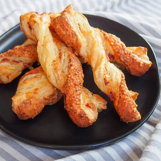 Chorizo cheese twists