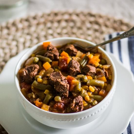 Instant Pot Beef & Vegetable Soup