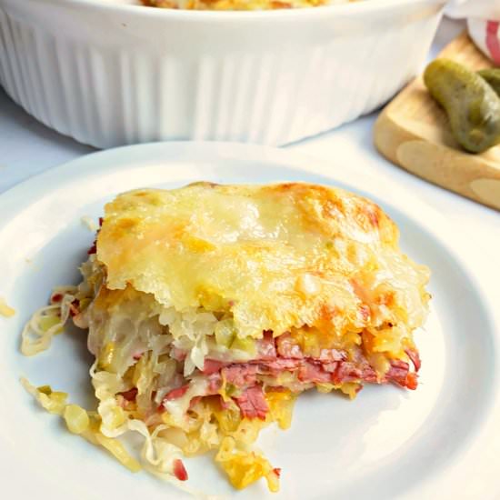 EASY KETO REUBEN CASSEROLE