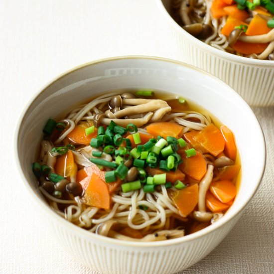 Simple Soba Noodle Soup