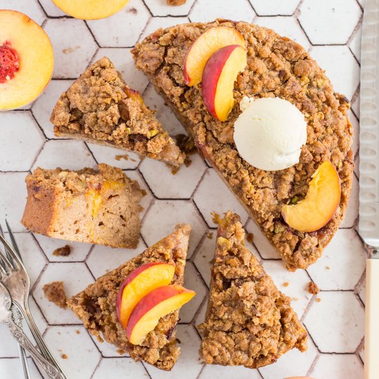 Peach Crumble Cake