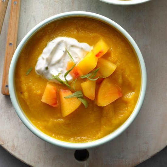 Golden Beet and Peach Soup