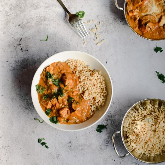 15 Minute Vegan Chik’n Curry