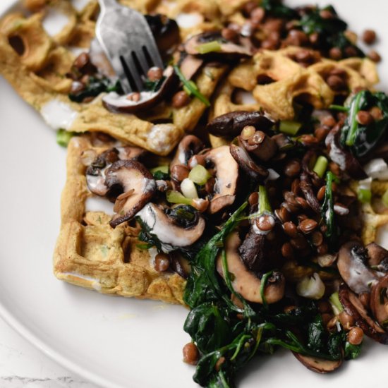 Savoury Chickpea Waffles