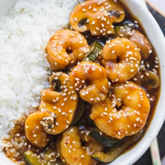 Instant Pot hibachi shrimp