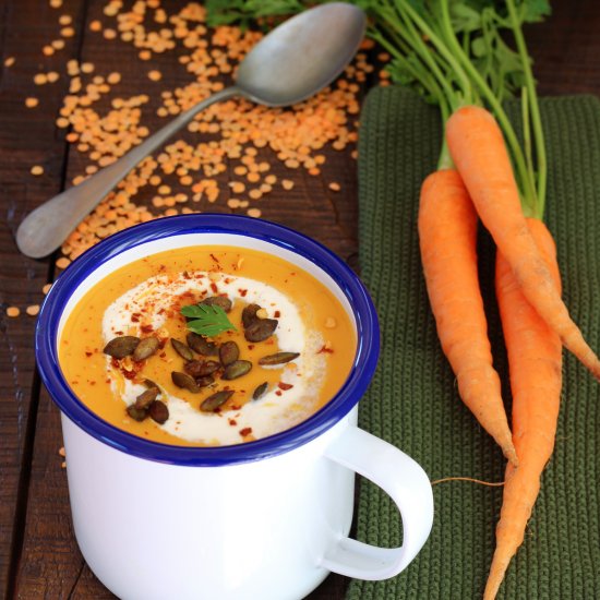 Carrot and Red Lentils soup