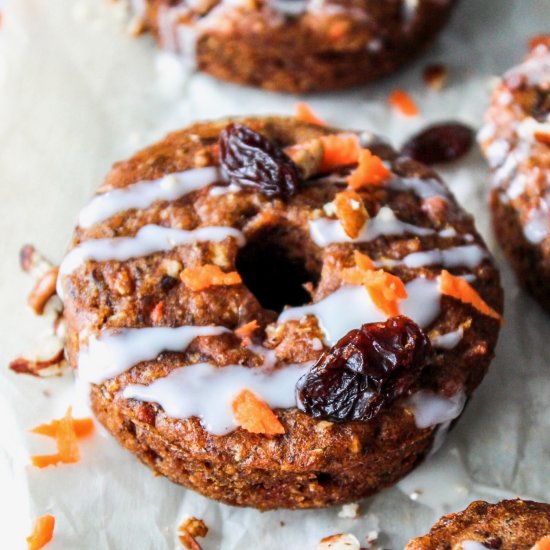 Gluten-Free Morning Glory Doughnuts