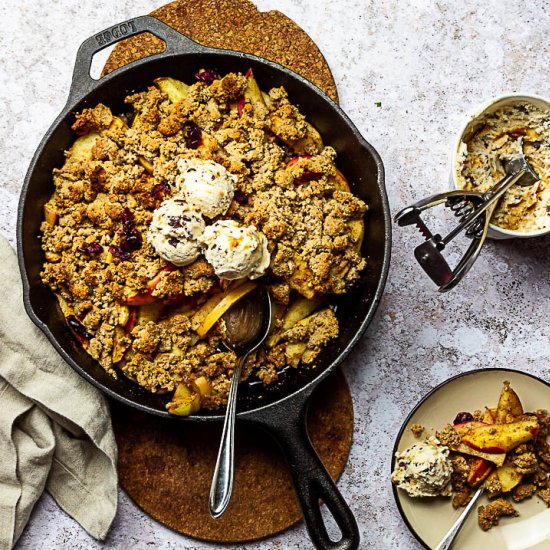 Vegan Apple Crumble (wfpb)