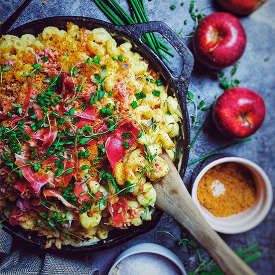 prosciutto and apple mac ‘n’ cheese