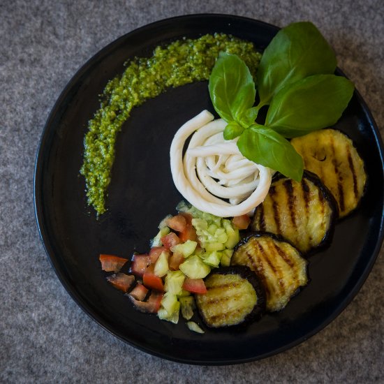 Grilled Eggplant Salad