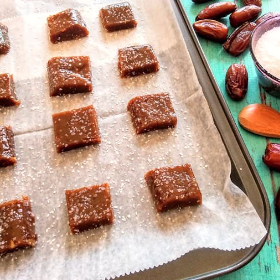 Non-Dairy Date Salted Caramels