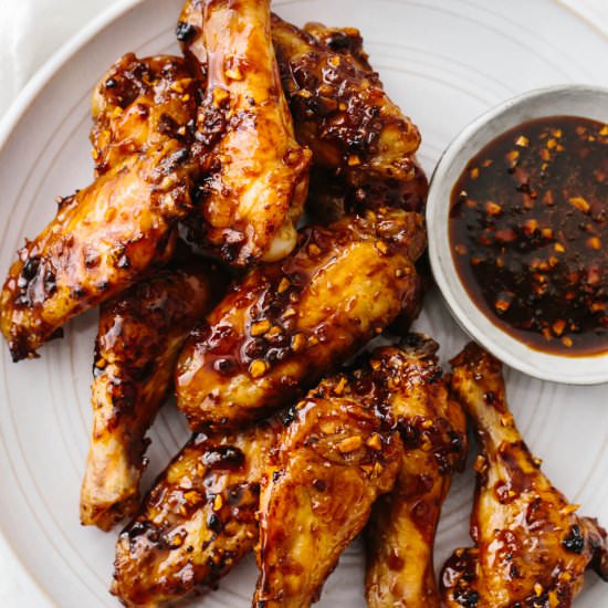 Soy Garlic Ginger Chicken Wings