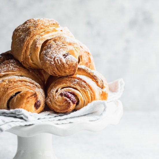 Chocolate Raspberry Croissants