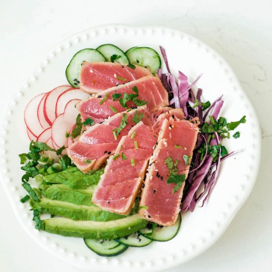 Simple Seared Ahi Tuna