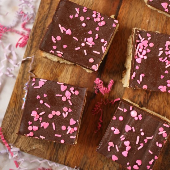 Sugar Cookie Bars Chocolate Ganache